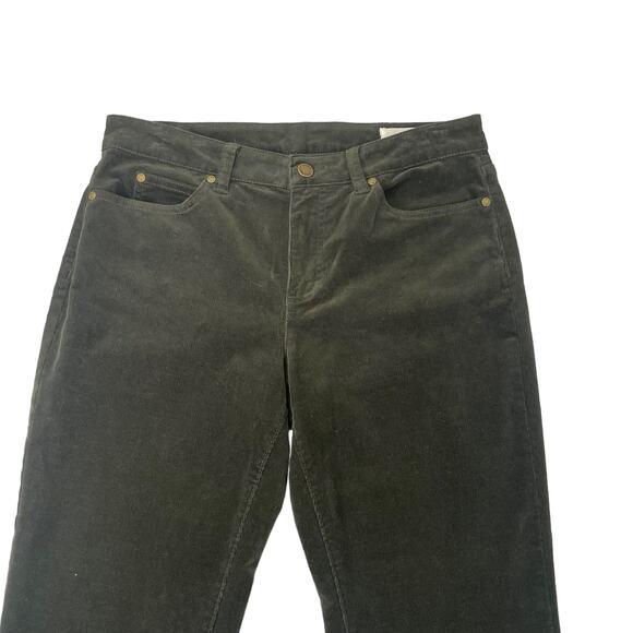 Vince Camuto Skinny Corduroy Pant Dark Green 8 - Picture 3 of 8